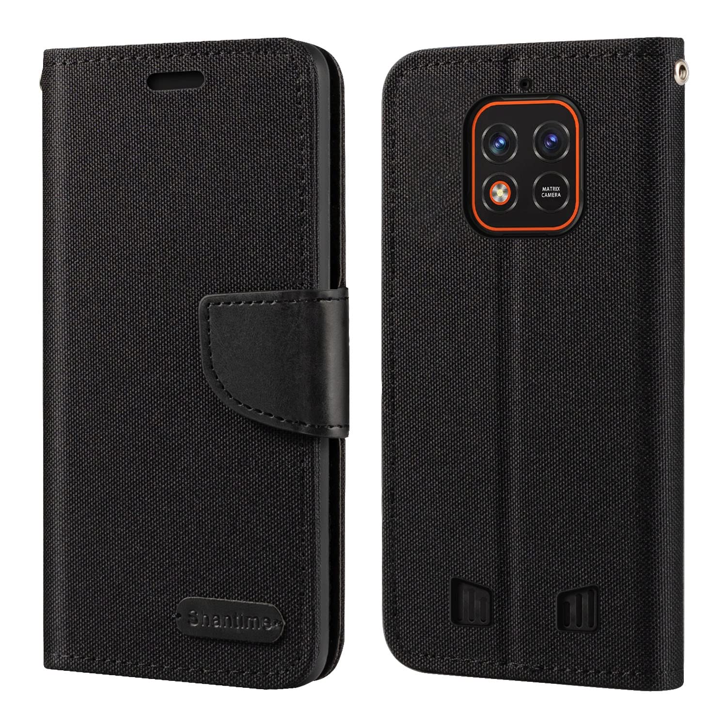 COQUE Custodia Portafoglio Per Oukitel WP18 - Cover Flip In Pelle Con Slot Porta Tessere E Cordino, Motivo Diamante Oro - 2