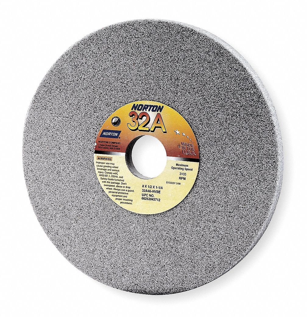 Grinding Wheel, T1, 8x1/2x1-1/4, AO, 60G, PK5