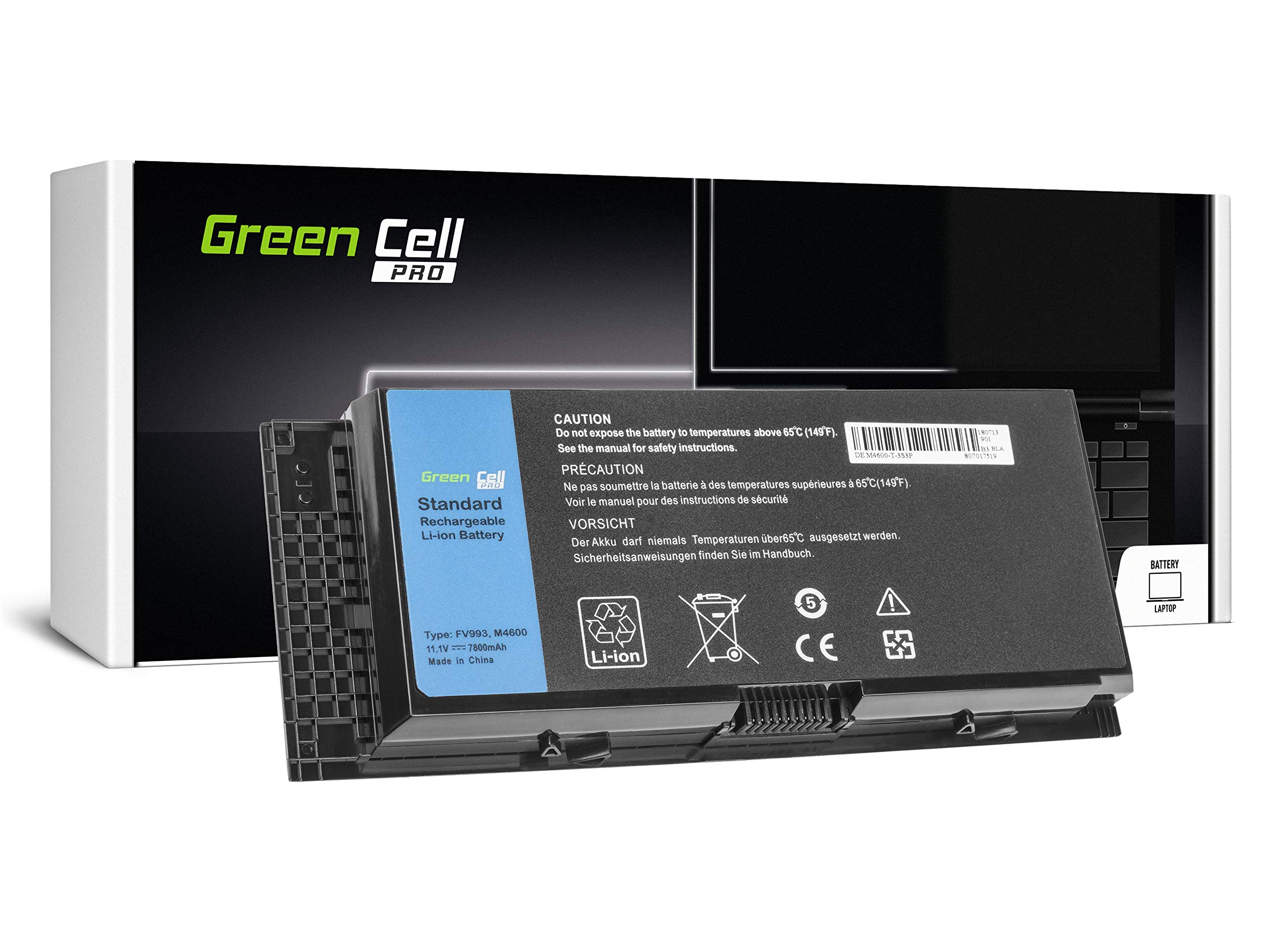BATERÍA GREEN CELL PRO PARA DELL PRECISION M4600 M4700 M4800 M6600 M6700 / 11,1V 7800MAH