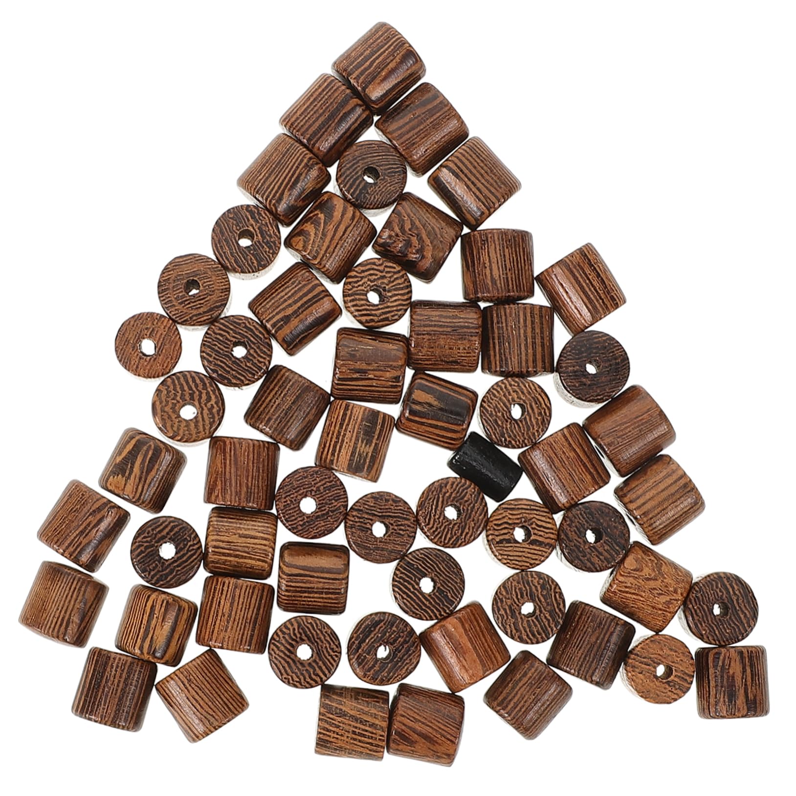 NUOBESTY 400pezzi Beads Legno Naturale Per Creazione Bracciali e Collane Perline Distanziatrici Legno Sciolte Per Diy Accessori Fatti Mano