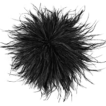 THARAHT Feather Flower Brooch Pin 150mm Elegant Floral Lapel Pin for Women Men Suit Dress Shawl Accessory for Wedding Party Banquet Dance Banquet Fashion Jewelry Clothes Accessories