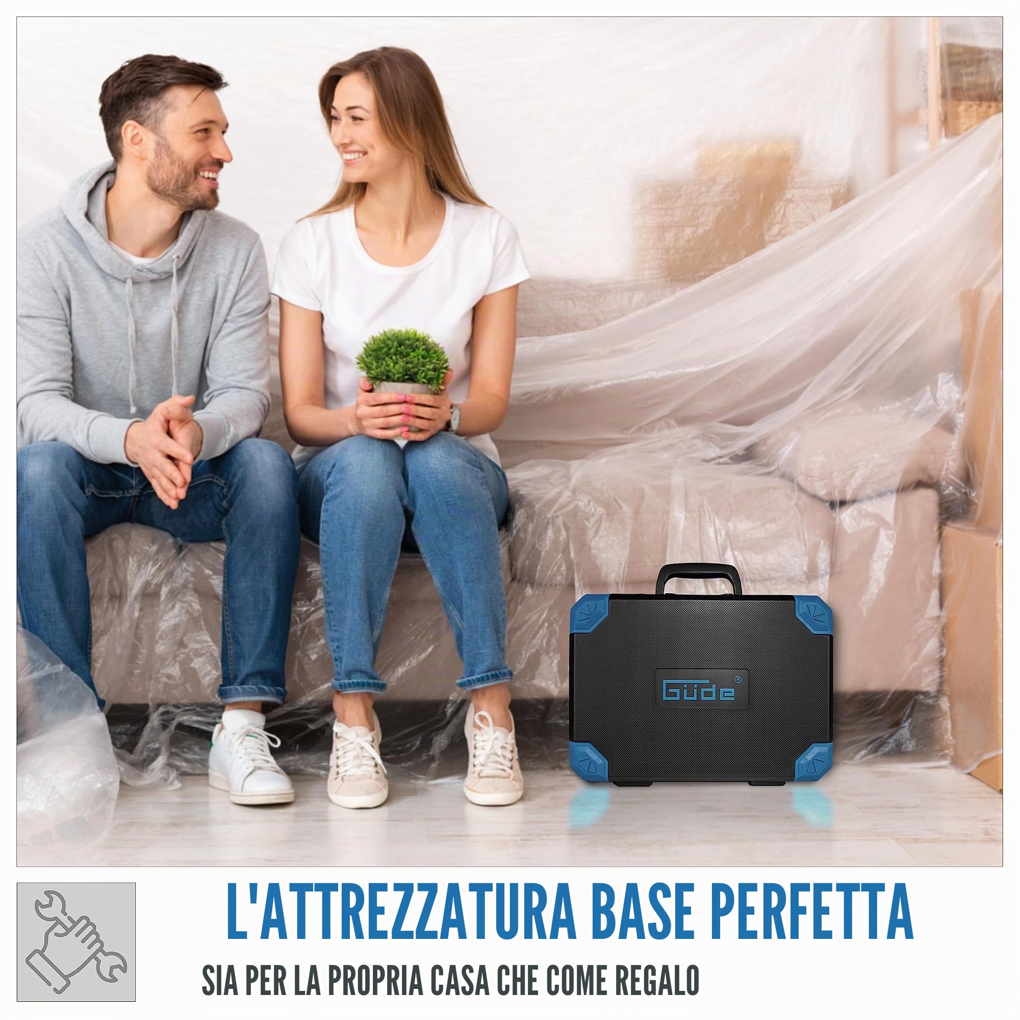 Güde Cassetta degli attrezzi GWZK 241 (set da 241 pezzi in pratica valigetta in cromo vanadio e acciaio al carbonio)