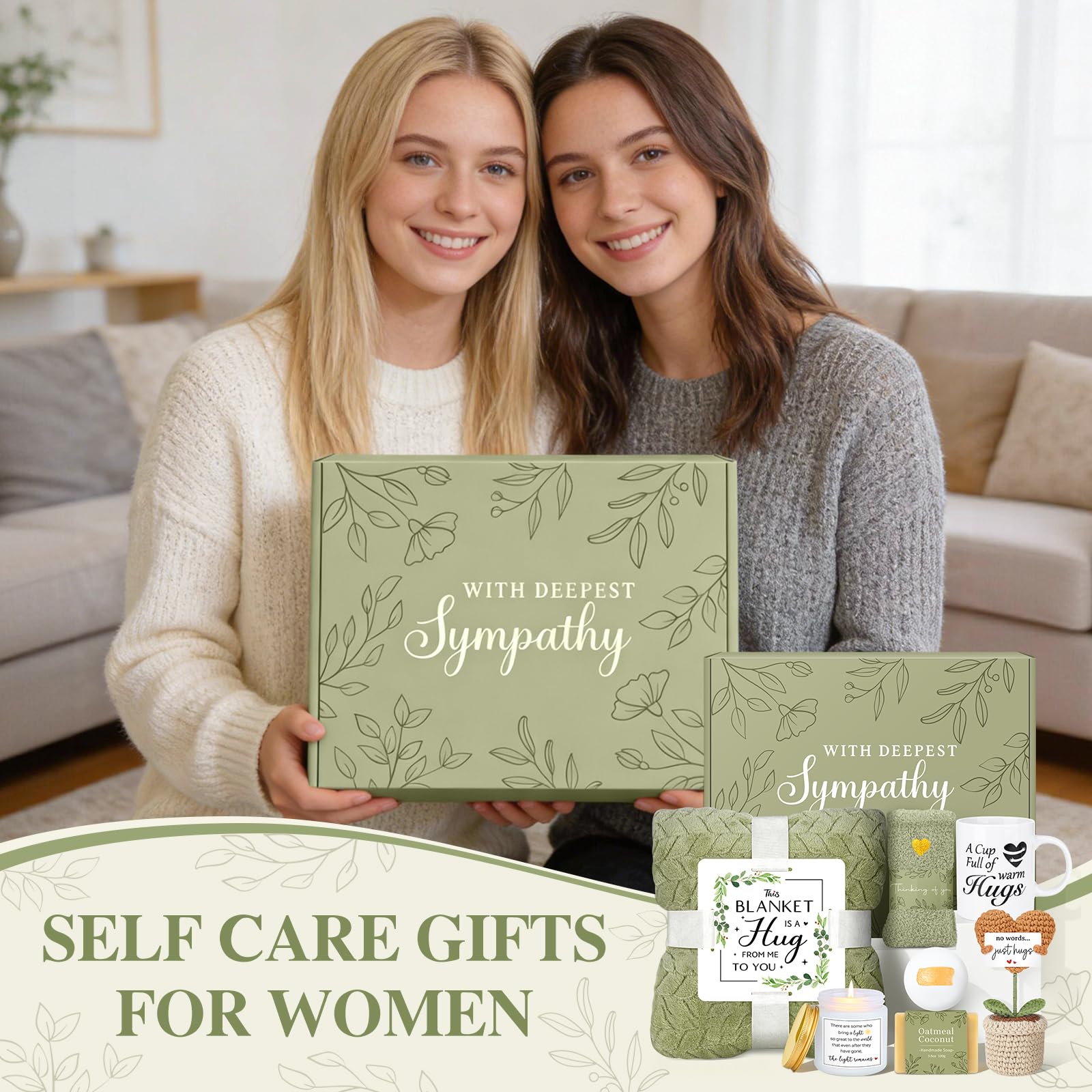 Sympathy Gift Baskets Unique Sympathy Gifts for Loss of Loved One Mom Dad Mother Father Husband Memorial Grief Condolences Remembrance Bereavement Gift Idea for Loss Miscarriage Care Package for Women