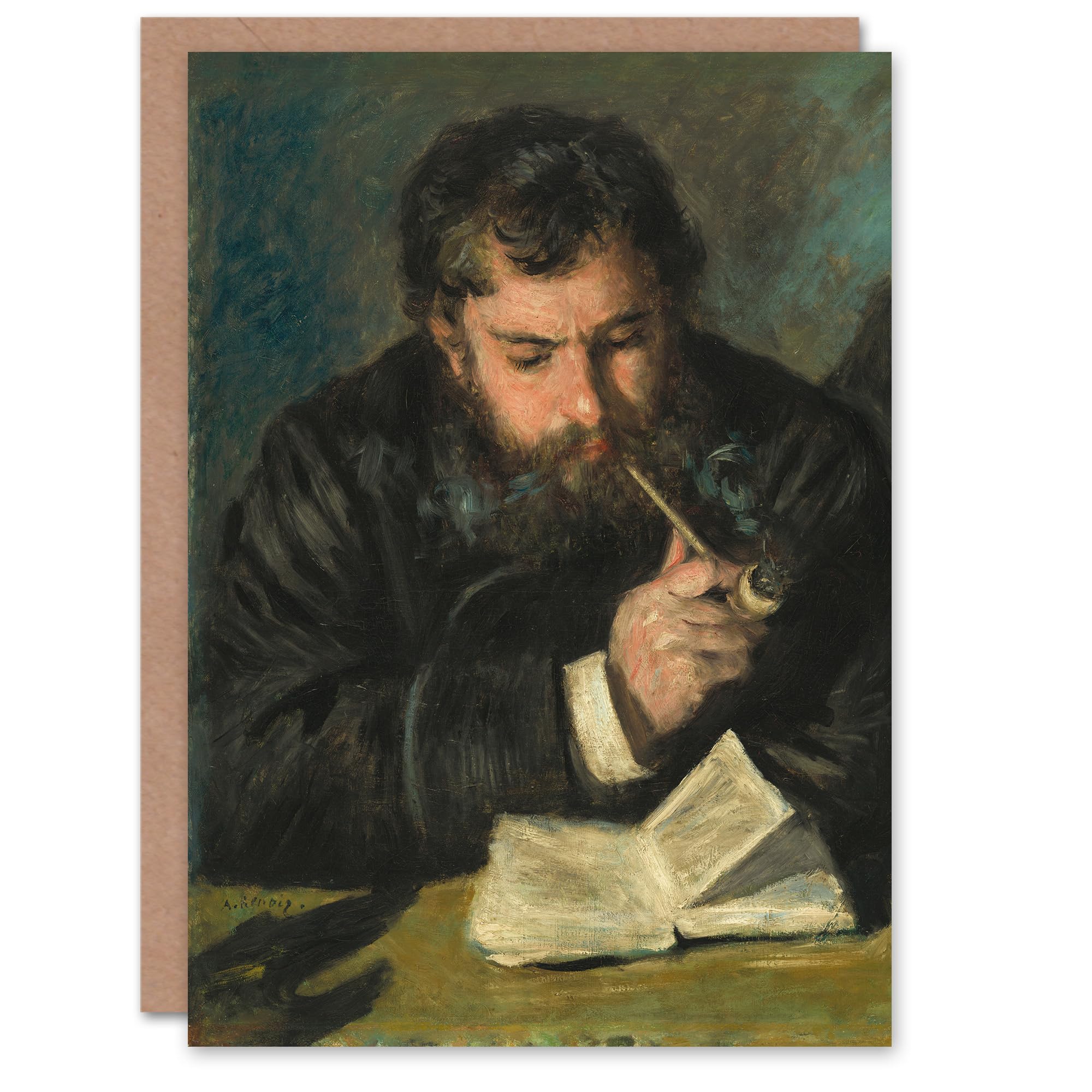 Artery8 Pierre Auguste Renoir Art Card Claude Monet Portrait