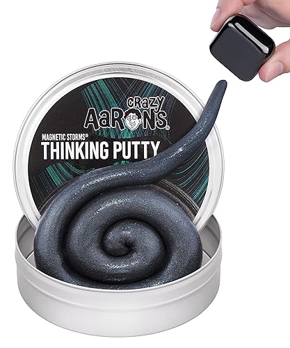 Crazy Aaron's Thinking Putty® - Strange Attractor - Dark Sensory Putty for Kids and Grown ups in a 4" Tin - Creative and Endless Fun, Stress Relief Therapy Toys, Never Dries Out - Made in USA - Strange Attractor