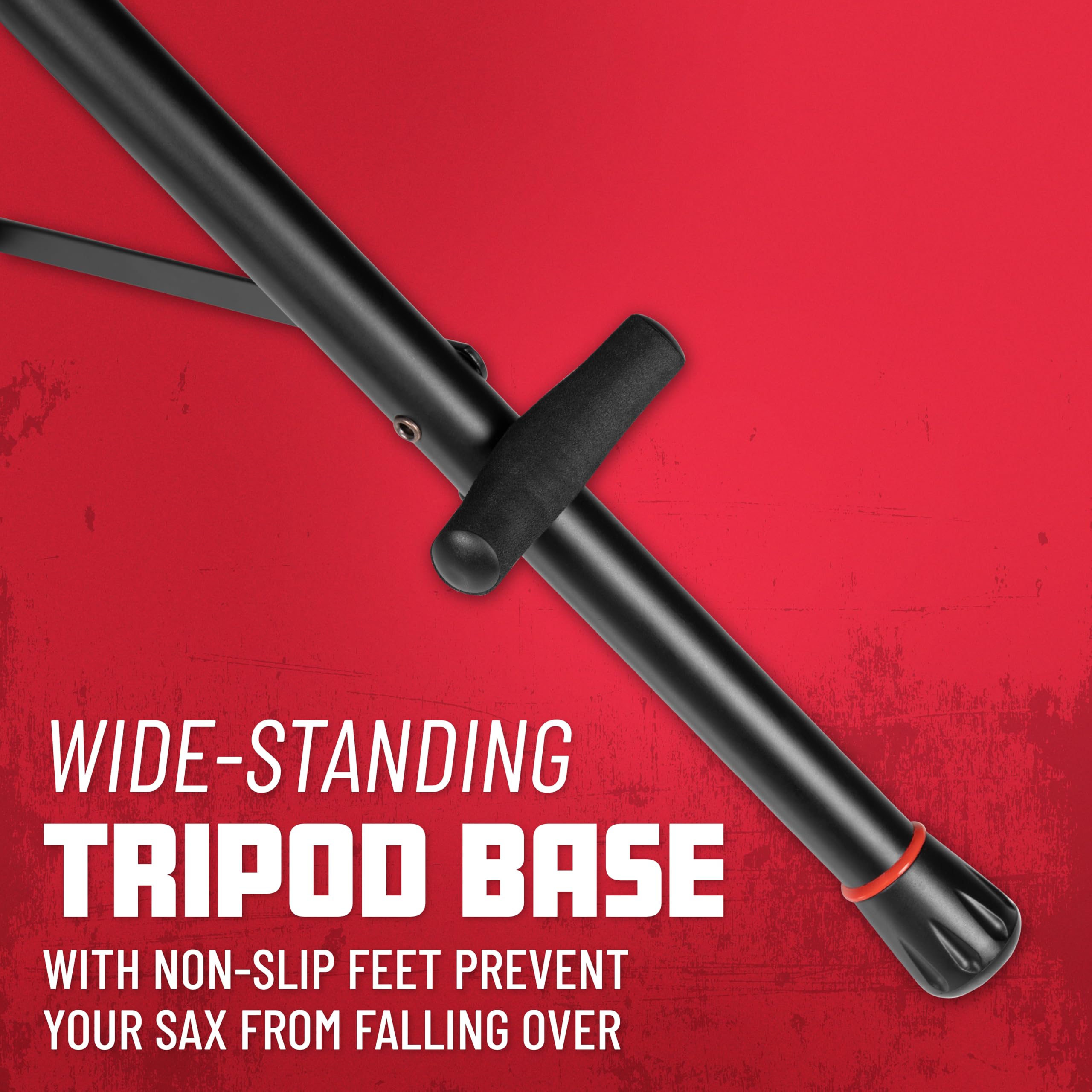 Gator Frameworks Tripod Ständer für Baritonsaxophone | (GFW-BNO-SAXBARI) | Schwarz