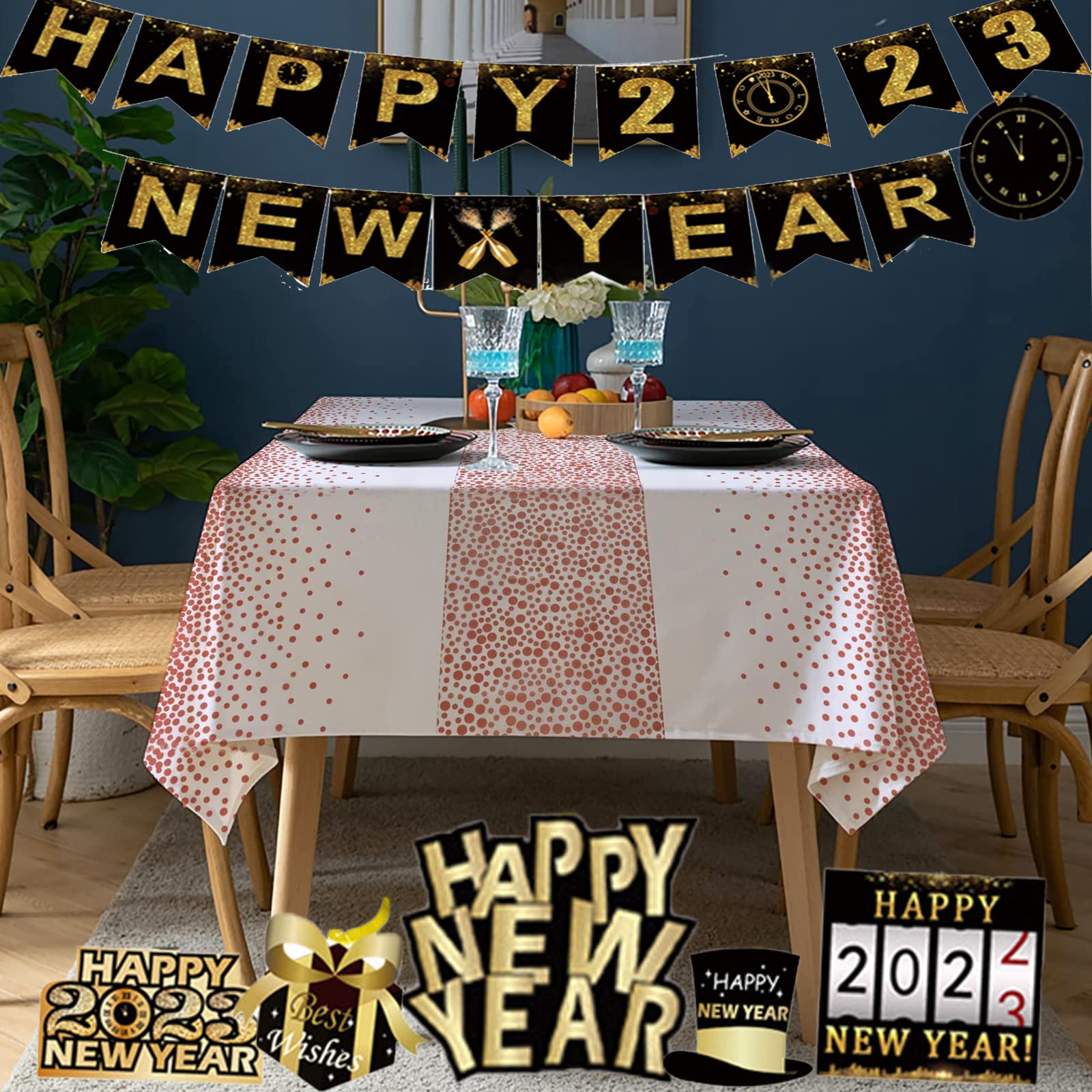 Tovaglie In Plastica Usa E Getta Con Pois – 4 Pezzi, 137x274 Cm, Bianco E Rosa, Adatte Per Tavoli 6-8 Posti, Decorazioni Feste - 3