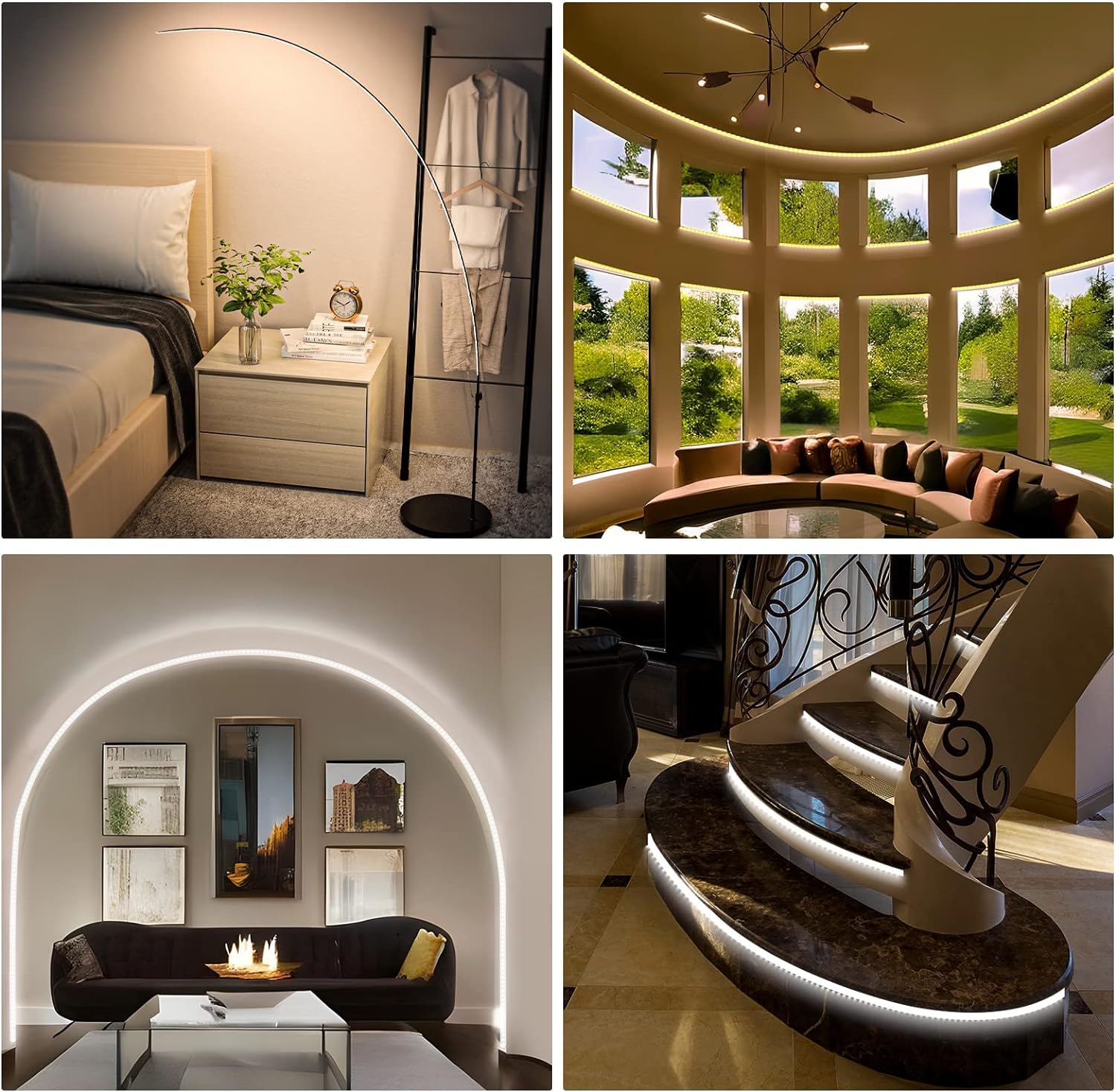 V-TAC 5x Profili per Strisce Led Flessibili da 2 METRI - (10 Metri Totali) - Profilo Pieghevole Parete e Soffitto per Striscia LED in Alluminio con Copertura Satinata - Colore Argento - 18 x 6 mm