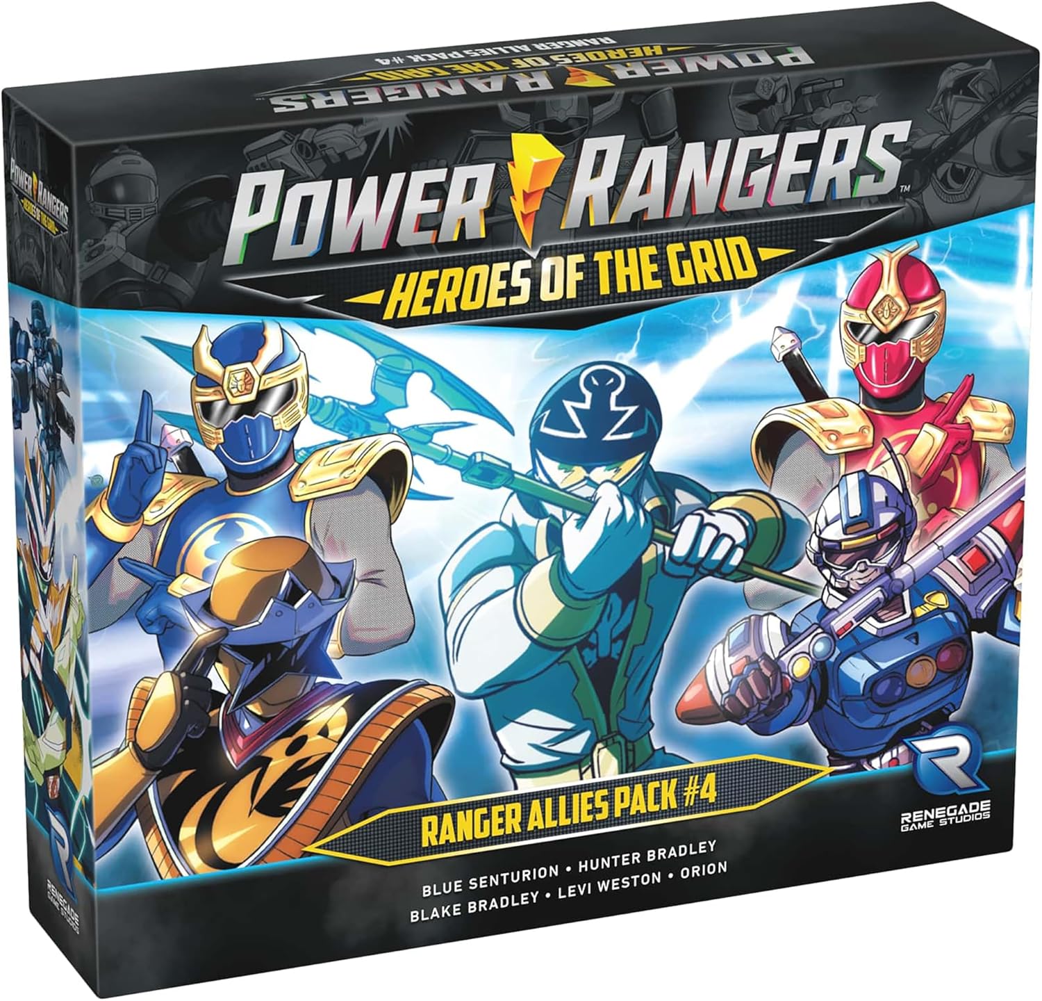 Renegade Game Studios Power Rangers Heroes of the Grid Allies Pack #4 Expansion – 5 New Heroes & Miniatures, Ages 14+