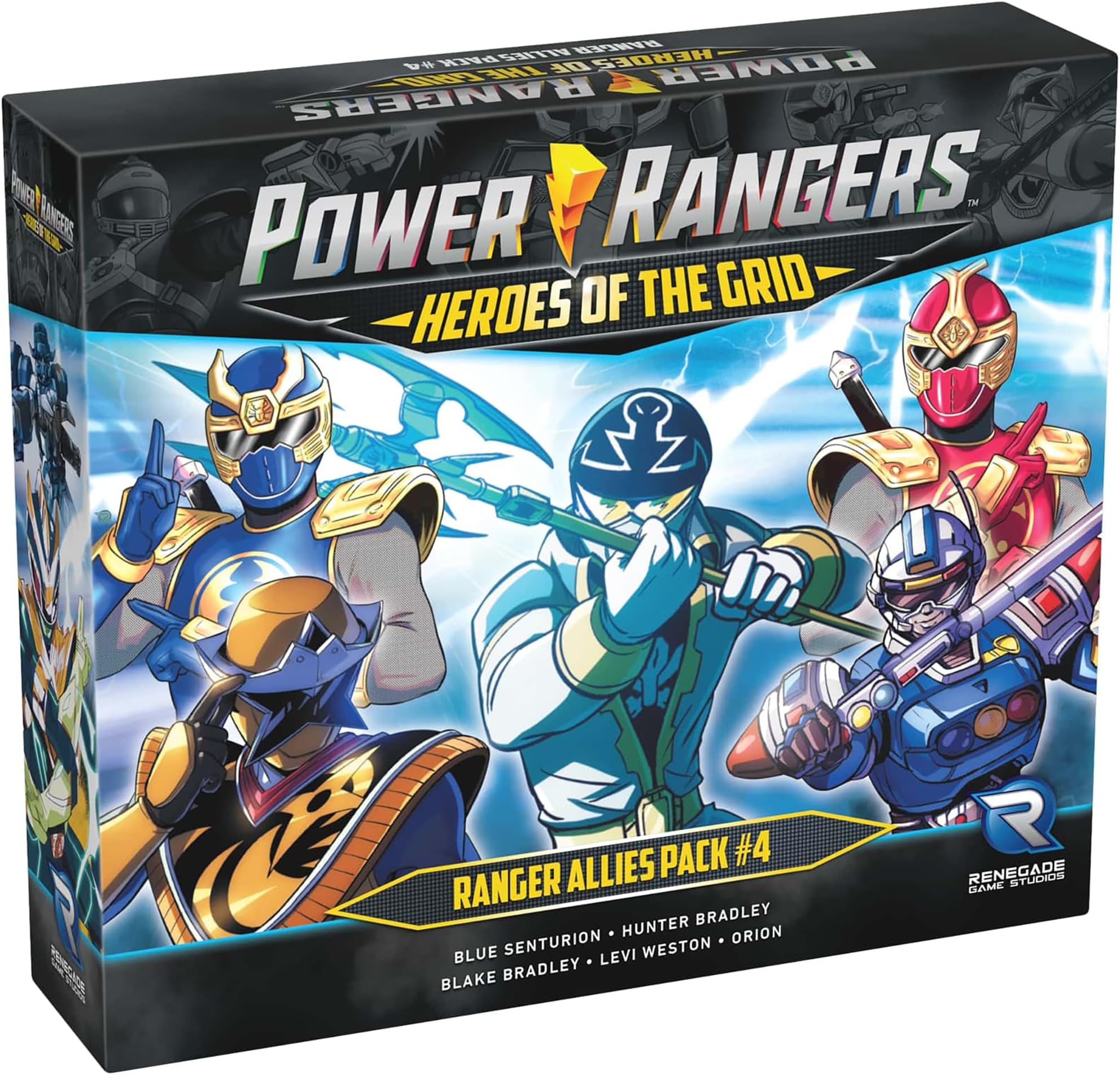 Renegade Game Studios: Power Rangers: Heroes of The Grid: Allies Pack #4 - Expansion, 5 New Heroes! Roleplaying Miniatures Game, Age 14+, 2-5 Player