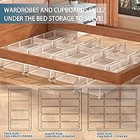 Vista 13 de Under Bed Storage Containers, Shoe Storage With Wheels, Foldable Bedroom Storage Organization with Handles, Under Bed Storage Bins Drawer For BLACK