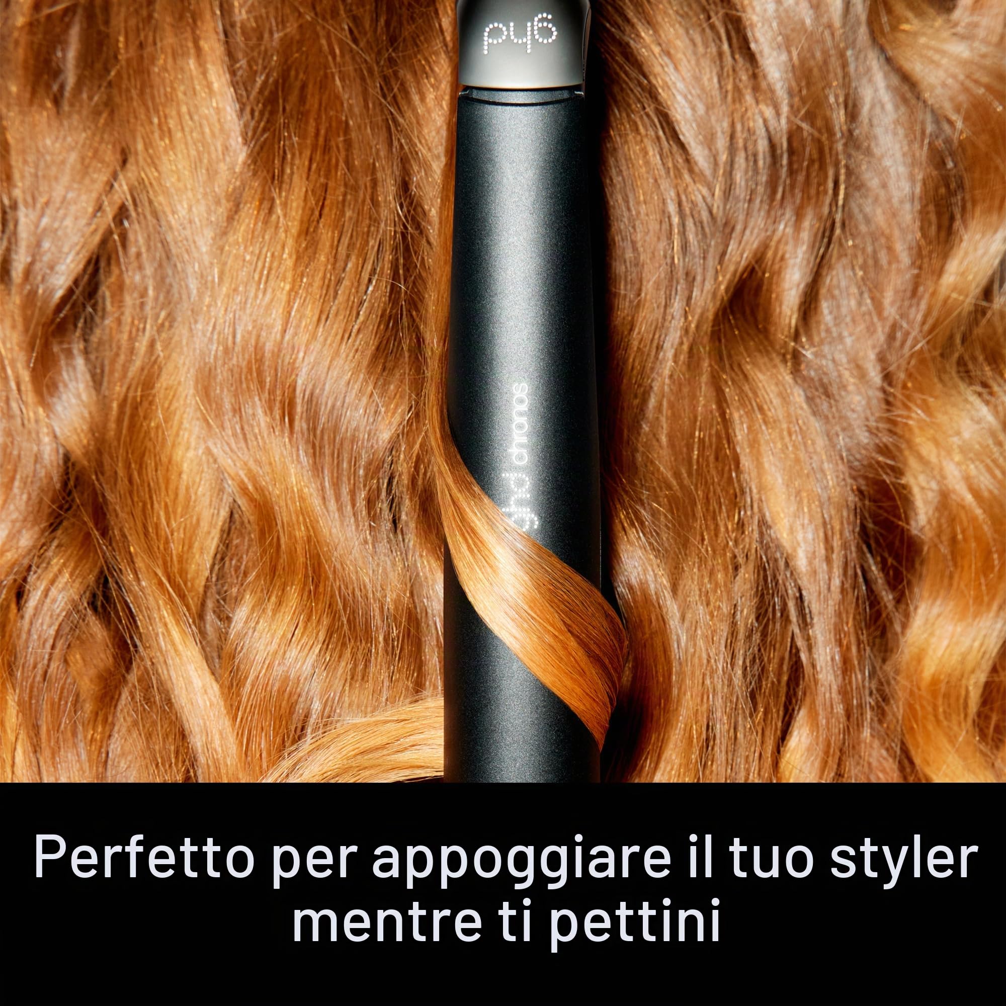 ghd - Styler, con custodia di trasporto e tappetino termico, Nero