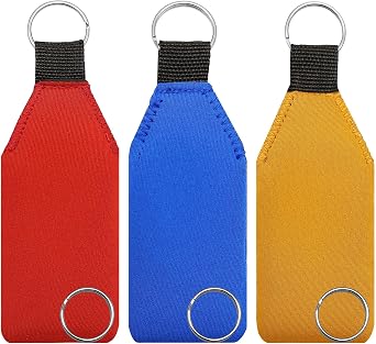 Floating Boat Keychain, 3 Pack Floating Foam Keychain, with 3 Pcs Key Ring, Waterproof Floatable Keychain, Neoprene Boat Keychain, Floatable Foam Key Fob for Boating Kite Surfing Sailing Water Sports