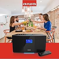 Vista 8 de Aiwa Altavoz inalámbrico - Libera un sonido potente y una conectividad versátil - Experimenta la libertad Bluetooth, radio FM, reloj, 20 W RMS