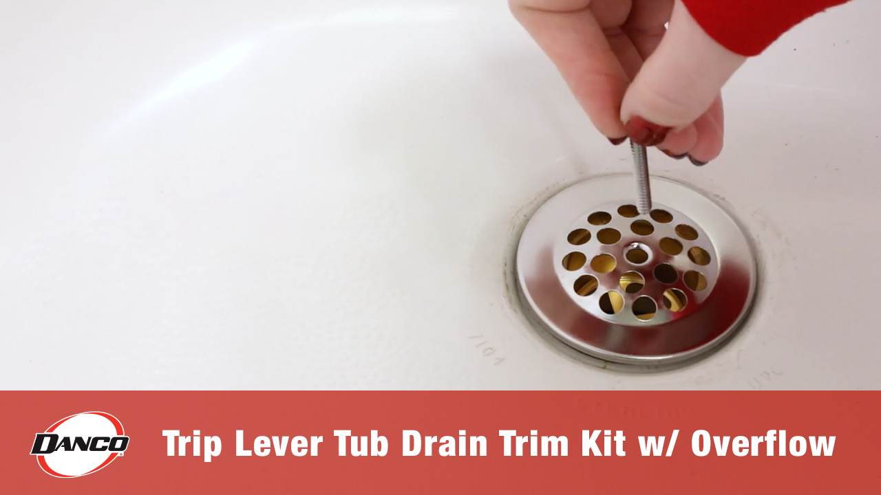 Danco 89242 Trip Lever Tub/Bath Drain and Overflow Trim Kit/Plate