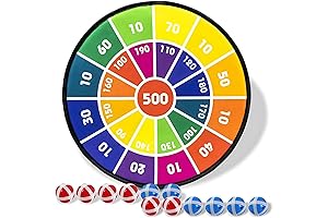 13" Standard Dart Board for Kids, Top Rated Christmas Gift for Boys & Girls 5-12