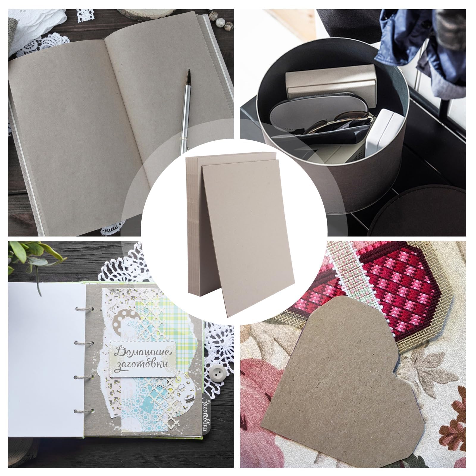 Lot de 30 Carton Gris A3 épaisseur 2mm, Plaque Carton Rigide 29.7x42cm pour Encadrement, Papier Cartonné A3 pour Reliure et Loisirs Créatifs
