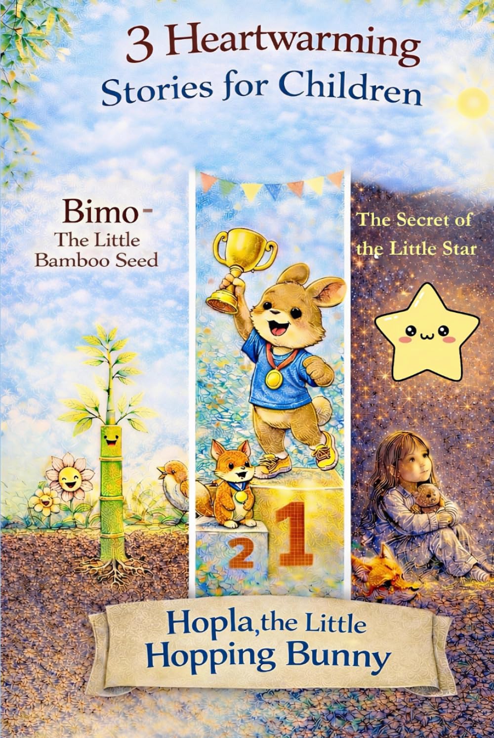 Three Heartfelt Stories for Children: The Story of the Little Hopping Bunny Hopla The Secret of the Little Star Bimbo, the Little Bamboo Seed (Elias Storm - Kids Series)