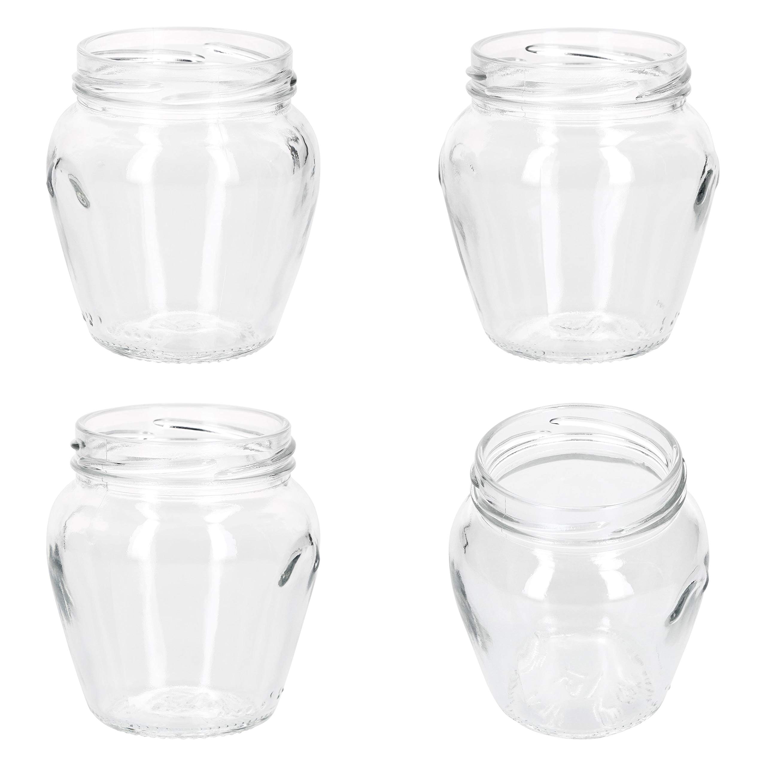 MamboCat 75er Set Marmeladengläser Orcio 212 ml I Deckel Schwarz I Twist-Off TO 63 I Einmachgläser I Obst, Antipasti, Konfitüre, Gelee & Co. I Einkochzubehör