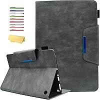 Vista 20 de Funda para tablet Yaxa Fire HD 8 y Fire HD 8 Plus (12ª/10ª generación, versión 2022/2020) de 8 pulgadas con soporte, soporte para lápices