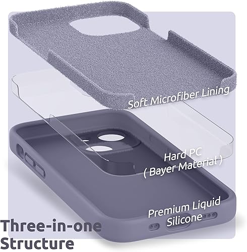 Miniatura 28 de SURPHY Compatible con iPhone 13 Mini Funda con Protector de Pantalla, (Protección de Cámara y Forro de Microfibra Suave) Funda de Teléfono