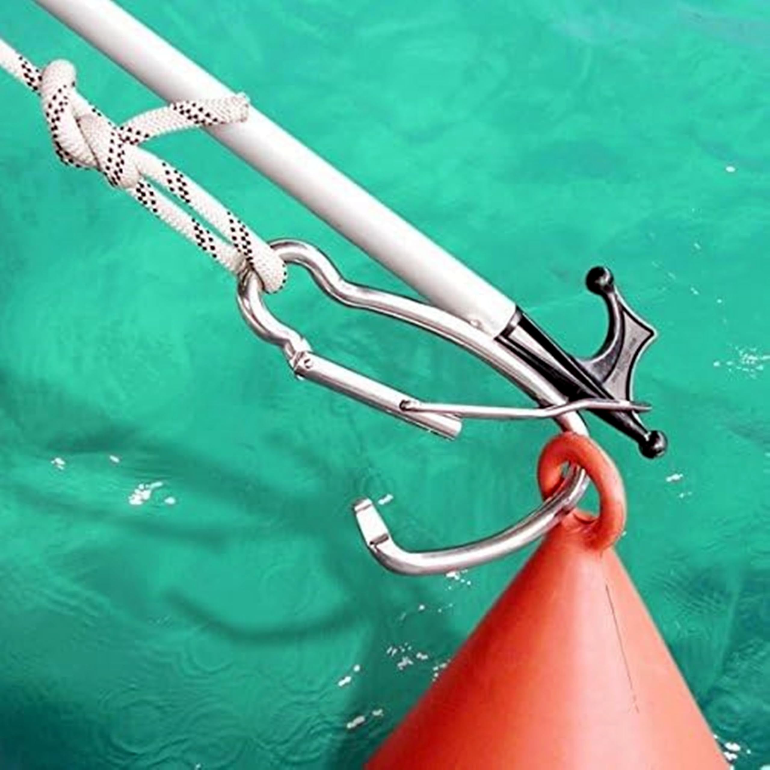 Gancho de acoplamiento de acero inoxidable 316, gancho de amarre, gancho de liberación rápida, mosquetón, ganchos de resorte, gancho a presión, accesorio para kayak y barco