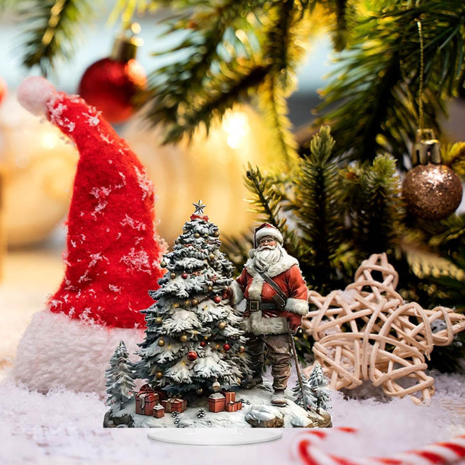 Amazon | : 約15x15cm/5.91x5.91インチ。 -サンタ クロースの装飾