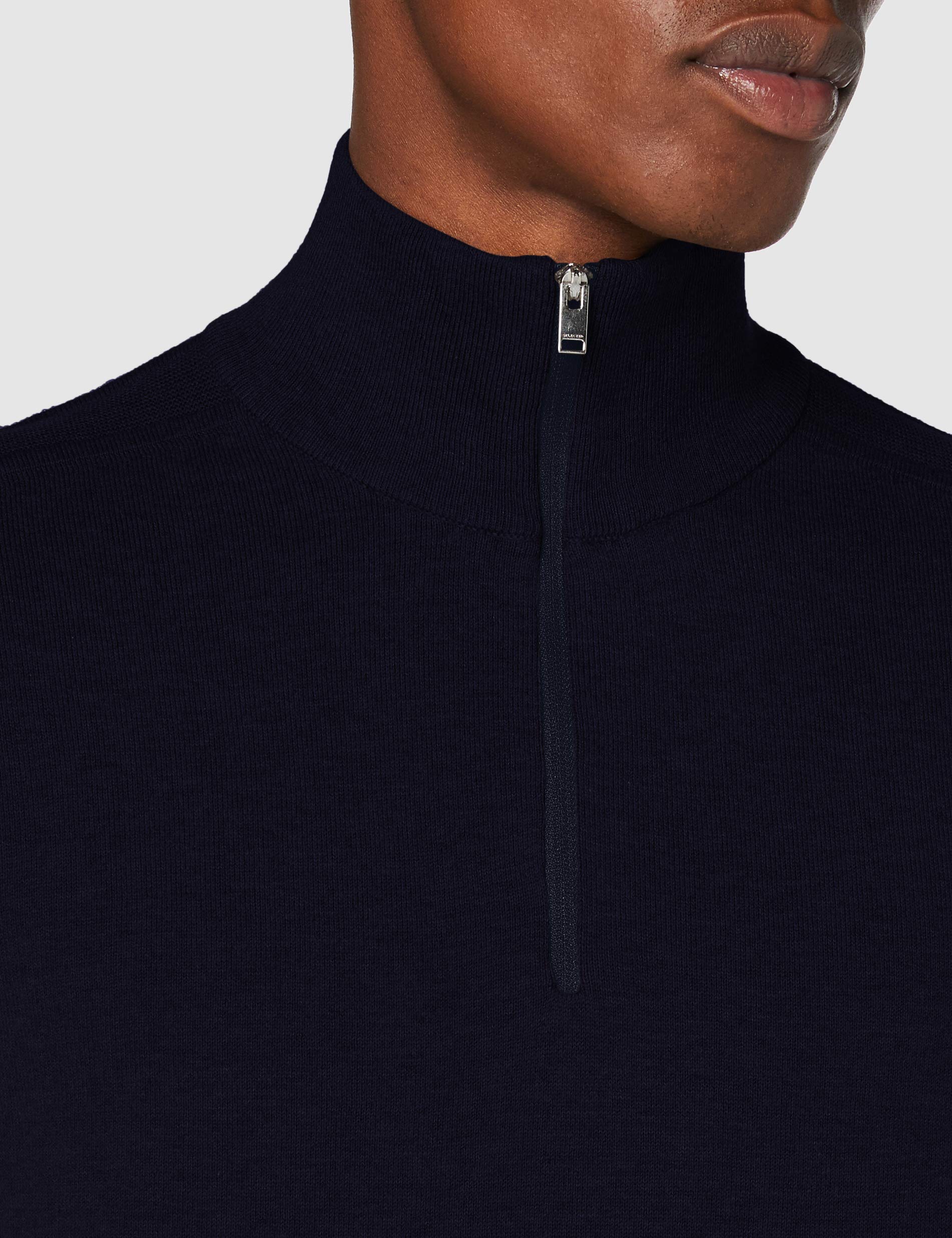 SELECTED HOMME Slhberg Half Zip Cardigan B Noos Maglia di Tuta Uomo