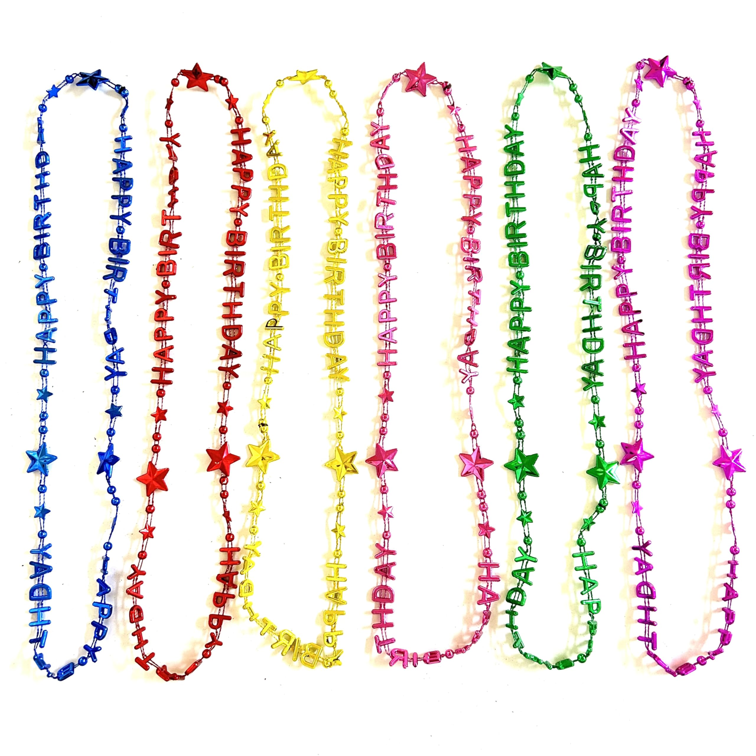 48 perline colorate per feste di compleanno, forniture per feste di compleanno