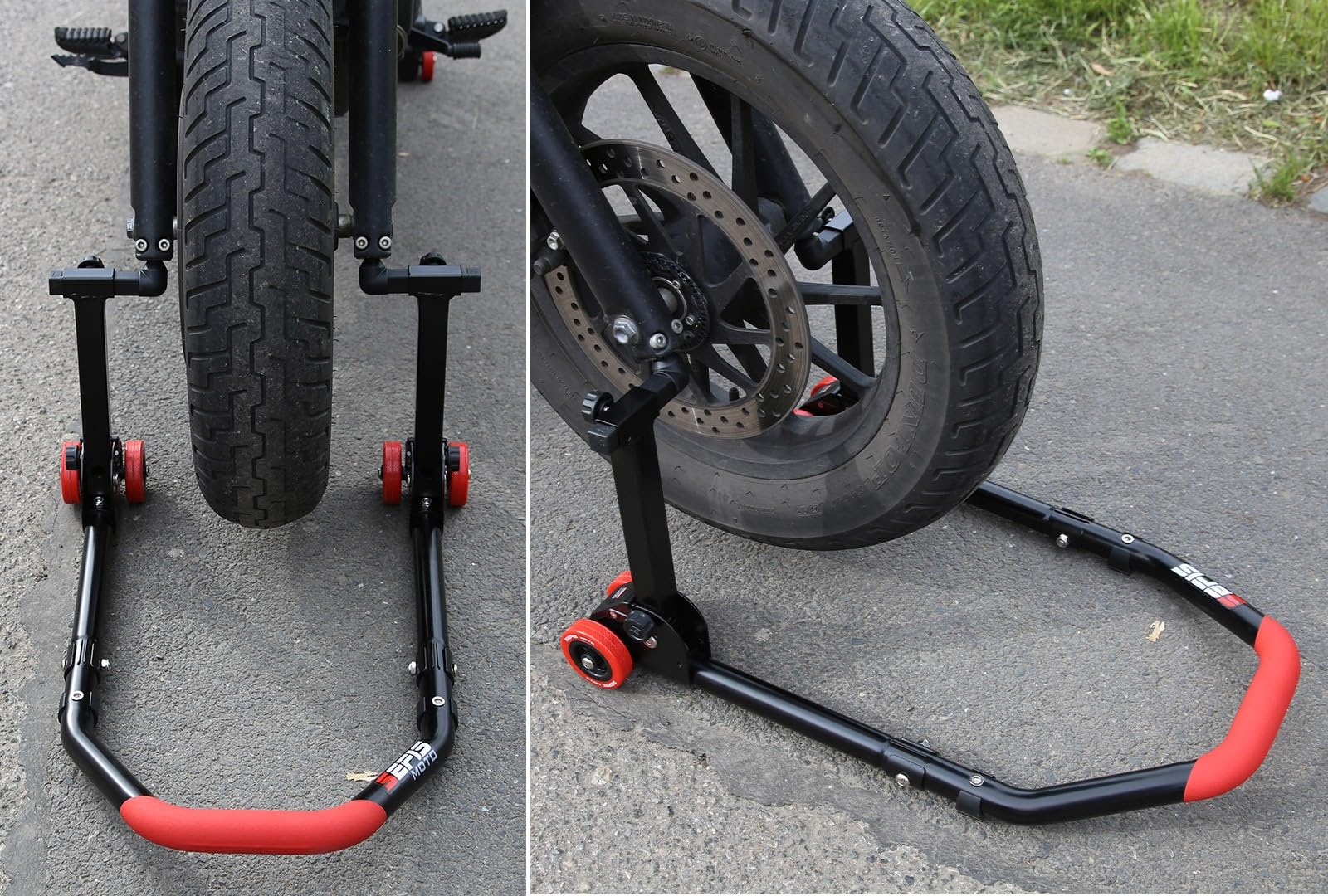 SEFIS D18 - Cavalletto posteriore per moto, 2 in 1 per Honda CMX 500/1100 Rebel)
