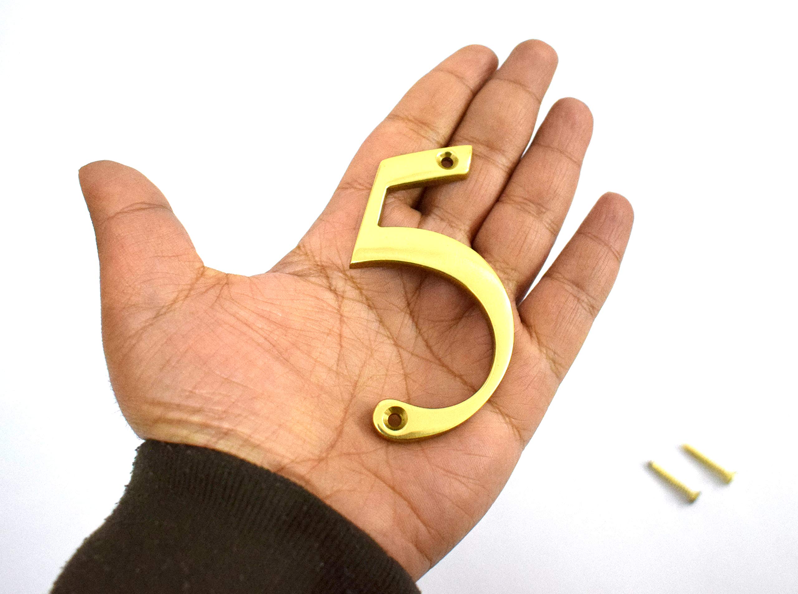 3" House Door Alphabets Brass Yellow (Alphabet L) — Amazon image 26