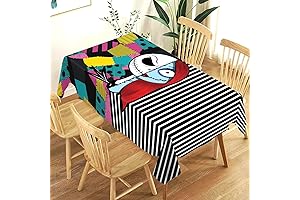 The Nightmare Before Christmas Rectangular Table Cover - Perfect for Halloween Jack...