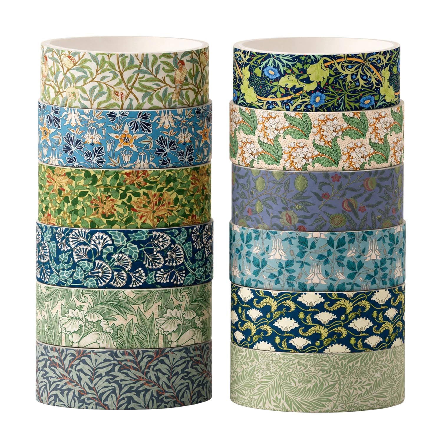 SYLTRIX 12Pcs Washi Tape Set, Decorative Masking Tape, Scrapbook Supplies