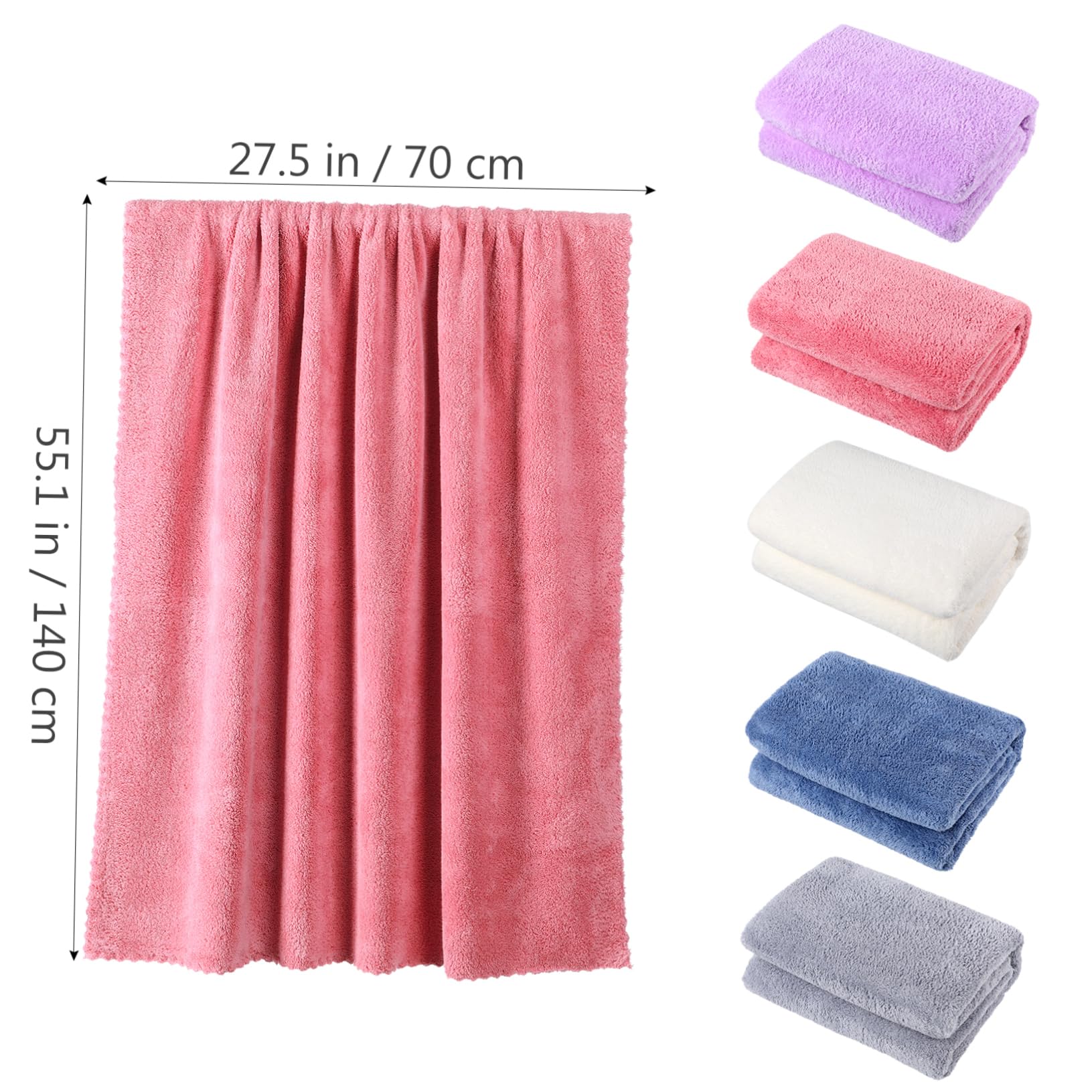 Cabilock 5Piezas Toallas Microfibra y Absorbentes para Familia Gimnasio SPA y Uso Diario