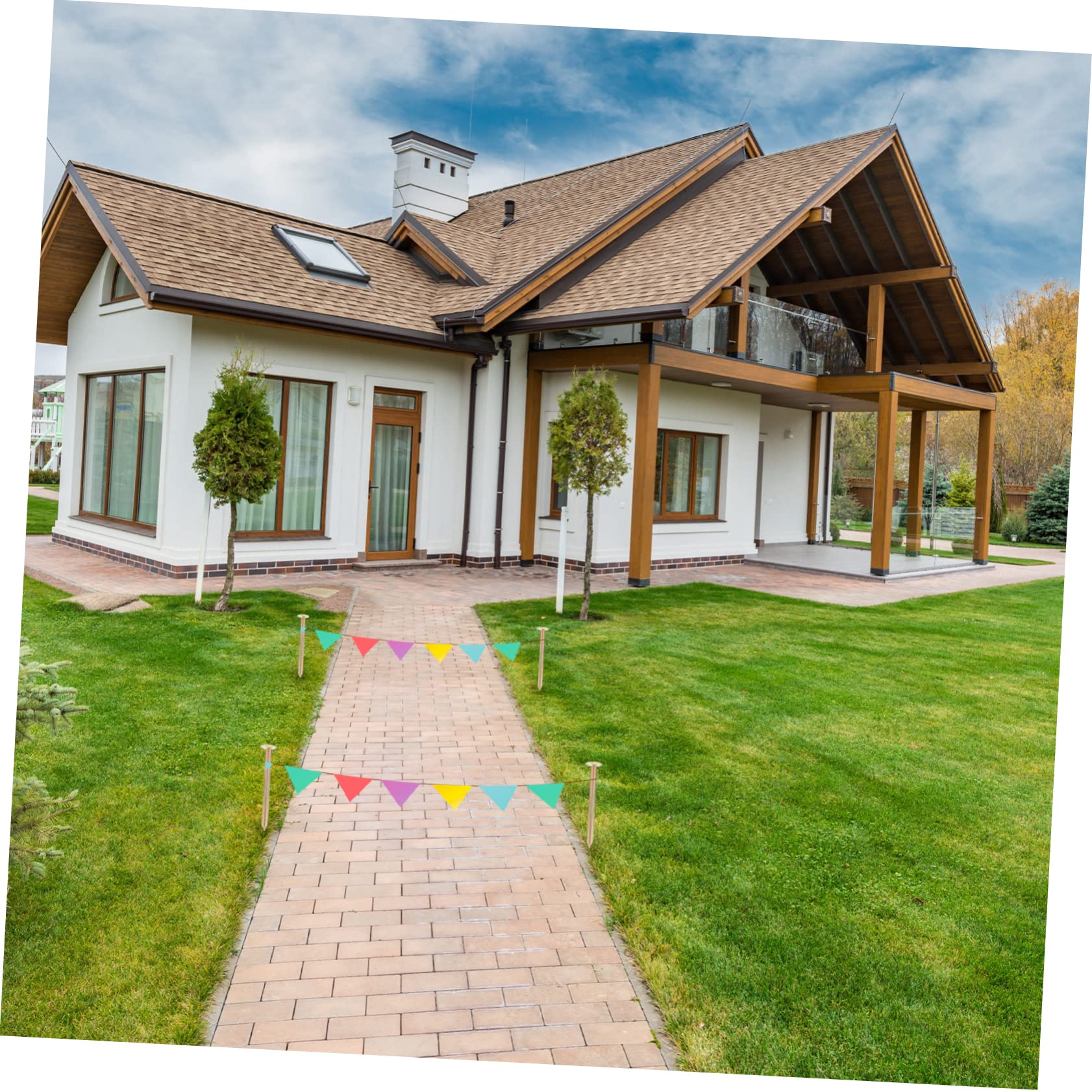 Toddmomy 10Pcs Stainless Steel Ground Marker Stakes Durable Boundary Pins for Gardening Property Line Markers Weather Resistant Landscape Edging Easy to Install and Remove