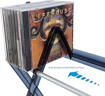 Amazon.com: Atlantic Mitsu 5-Tier Media Rack - 130 CD or 90 DVD