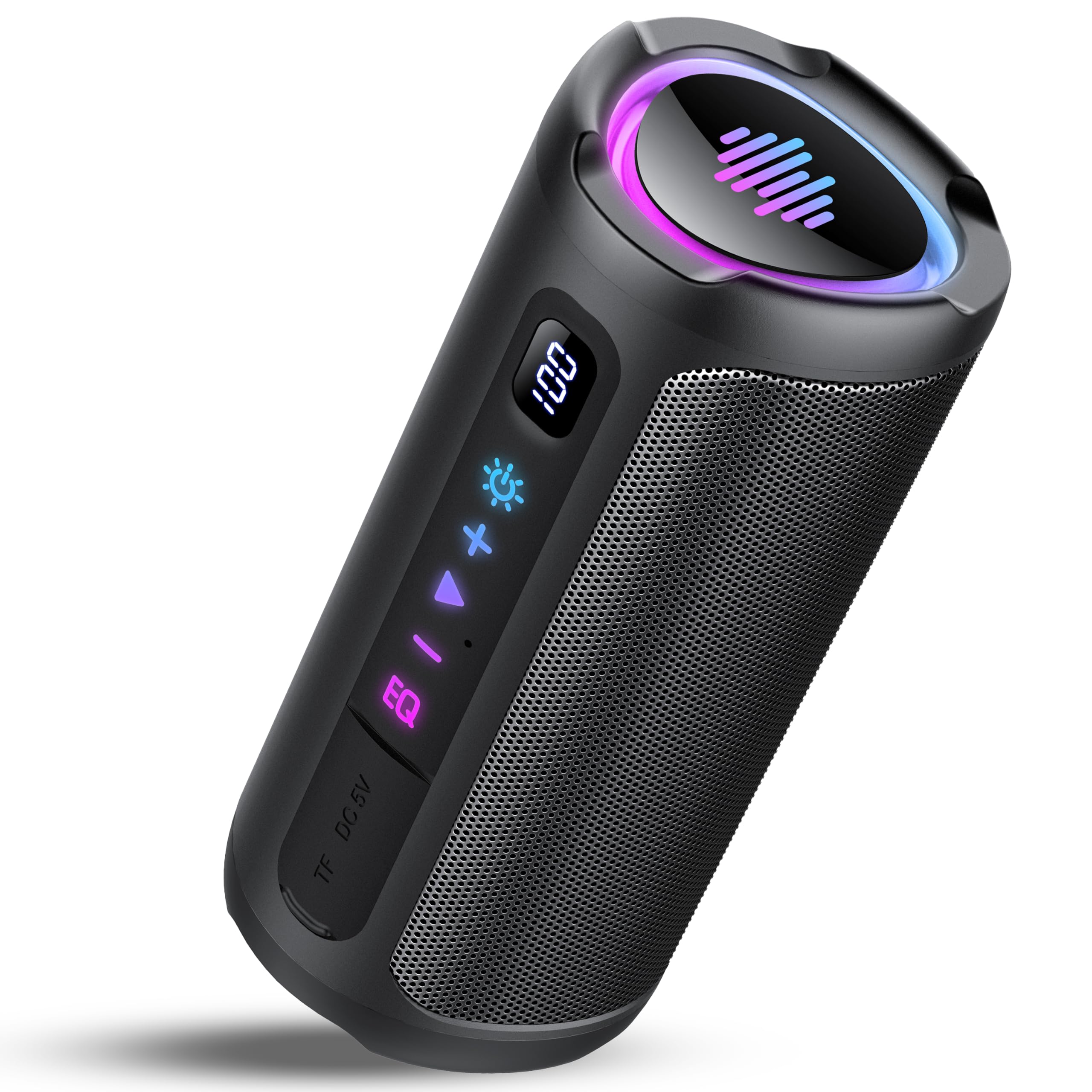 蓝牙音箱 便携式 低音炮 IPX7防水 20小时续航 黑色