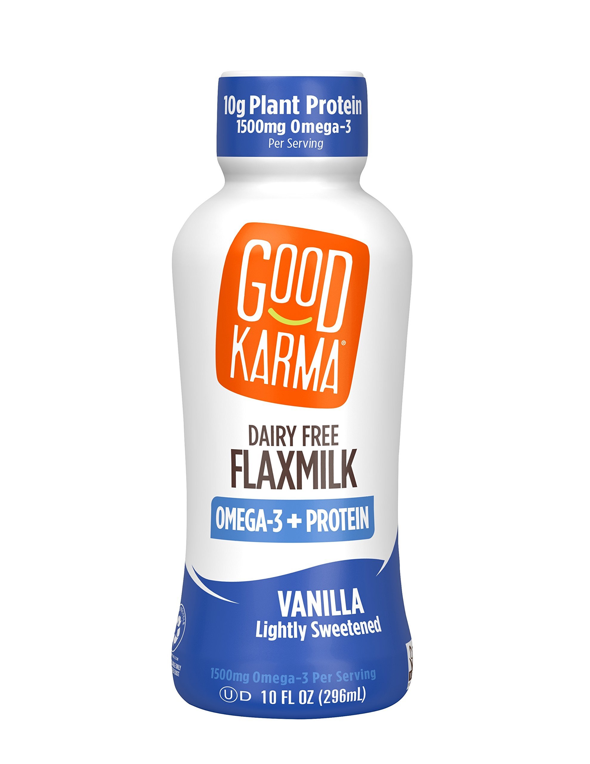 Buy Good Karma PlantPowered Flaxmilk, Vanilla Lightly Sweetened, 10 oz