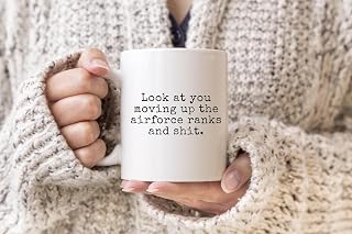 Air Force Gift Mug – USAF Airman, Captain Promotion Present – Hilarious Airforce Coffee Cup for Newly Promoted Sergeant, Military Appreciation, Gag Present