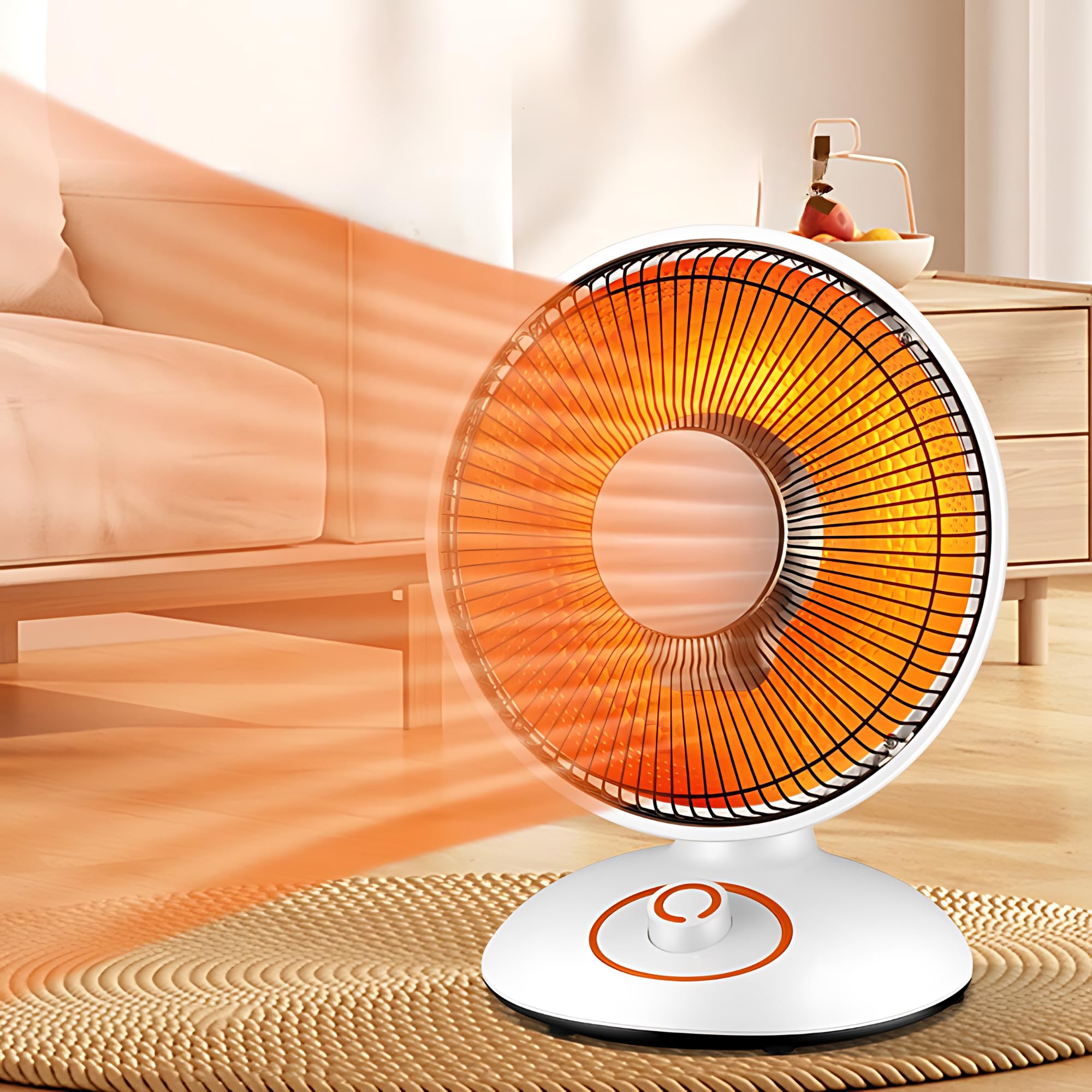 HEADLY 12 inch Sun Heater for Room and office with Twin Heat Settings | 400W/800 W | Perfect Choice For Extreme Cold Winter | Multipurpose Heater | Lightweight | white (12inch)