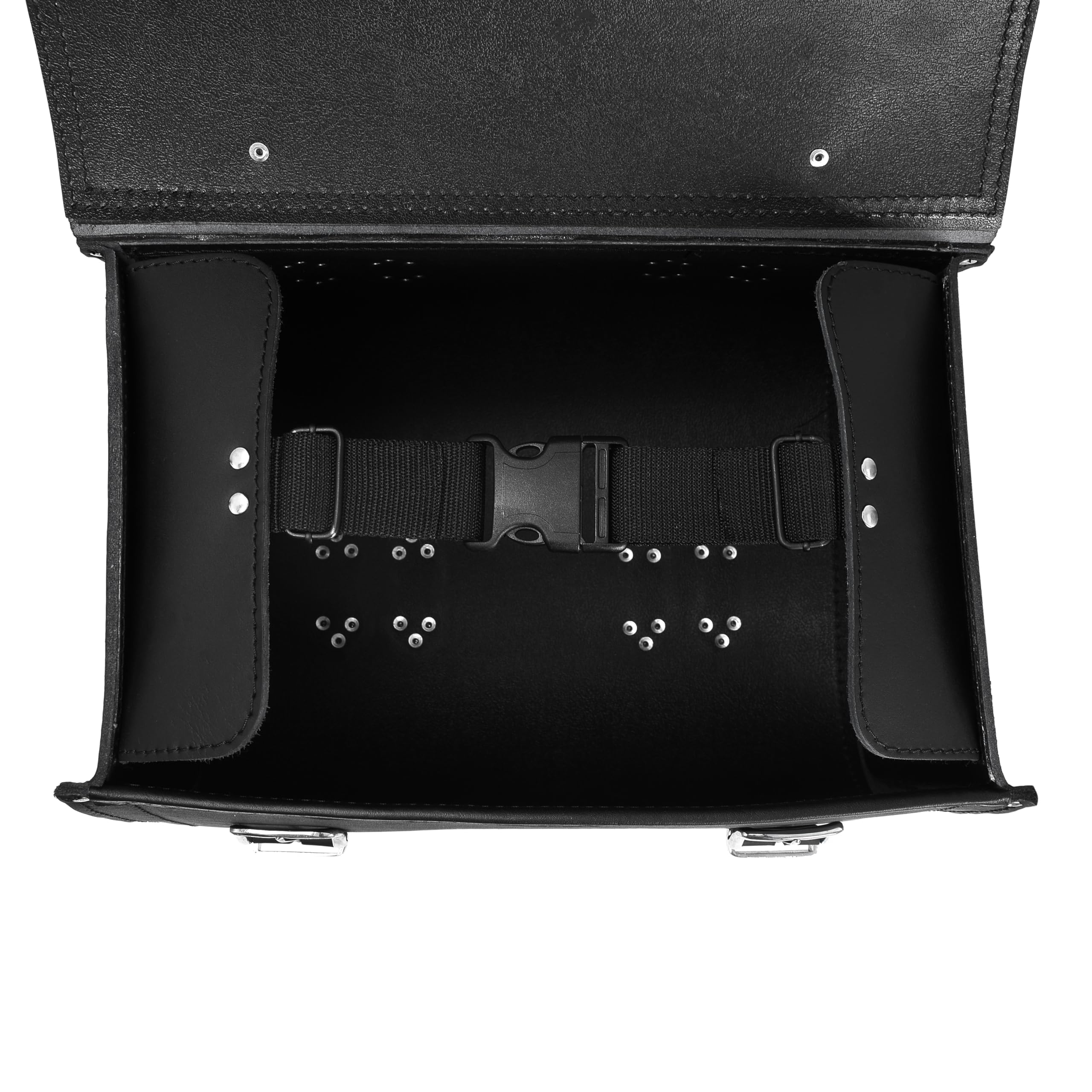 Gepäckkoffer Packtasche kompatibel mit Heritage Deluxe Springer Loki Black Rolle GepäckrolleHarley Davidson Sissybar Gepäckträger schwarz HD
