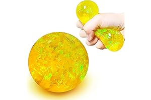 Yellow Glitter Stress Balls: Relaxation in a Pinch