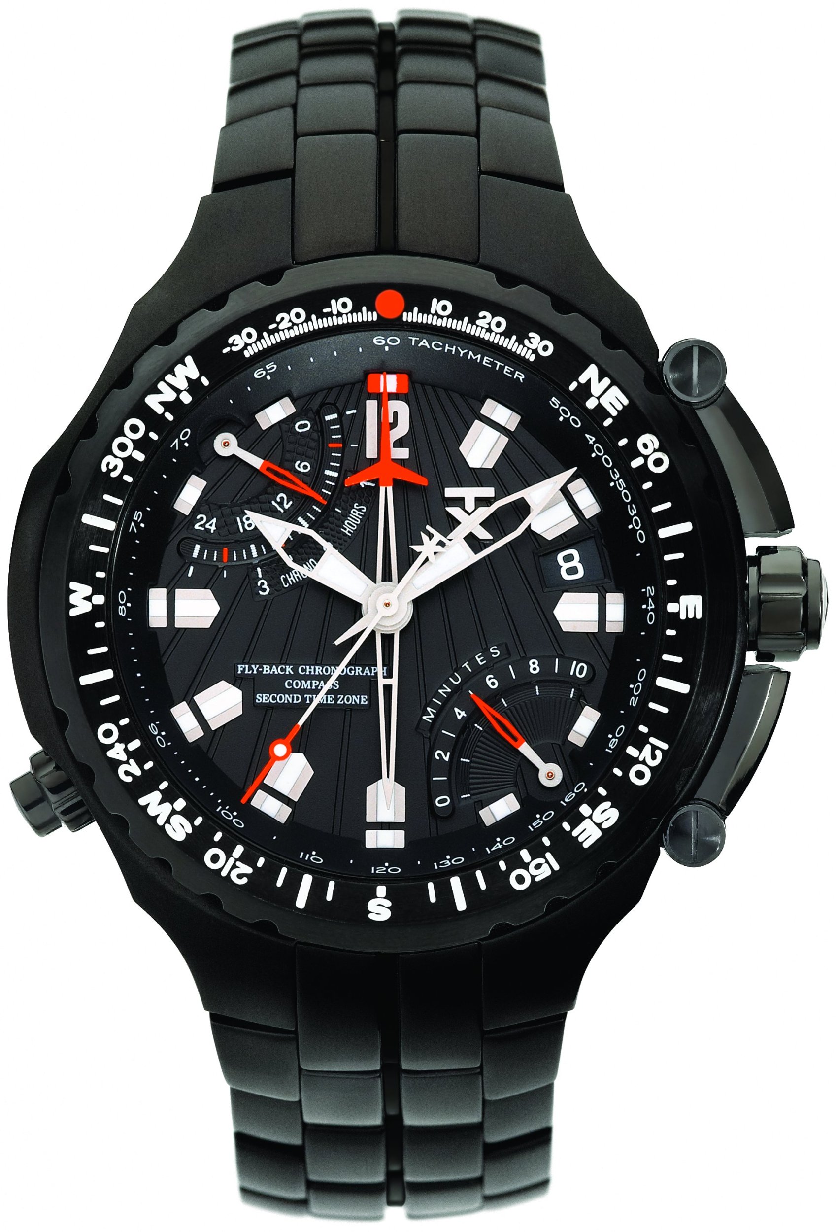 Watch size guide showing different watch diameters from 14mm to 54mm