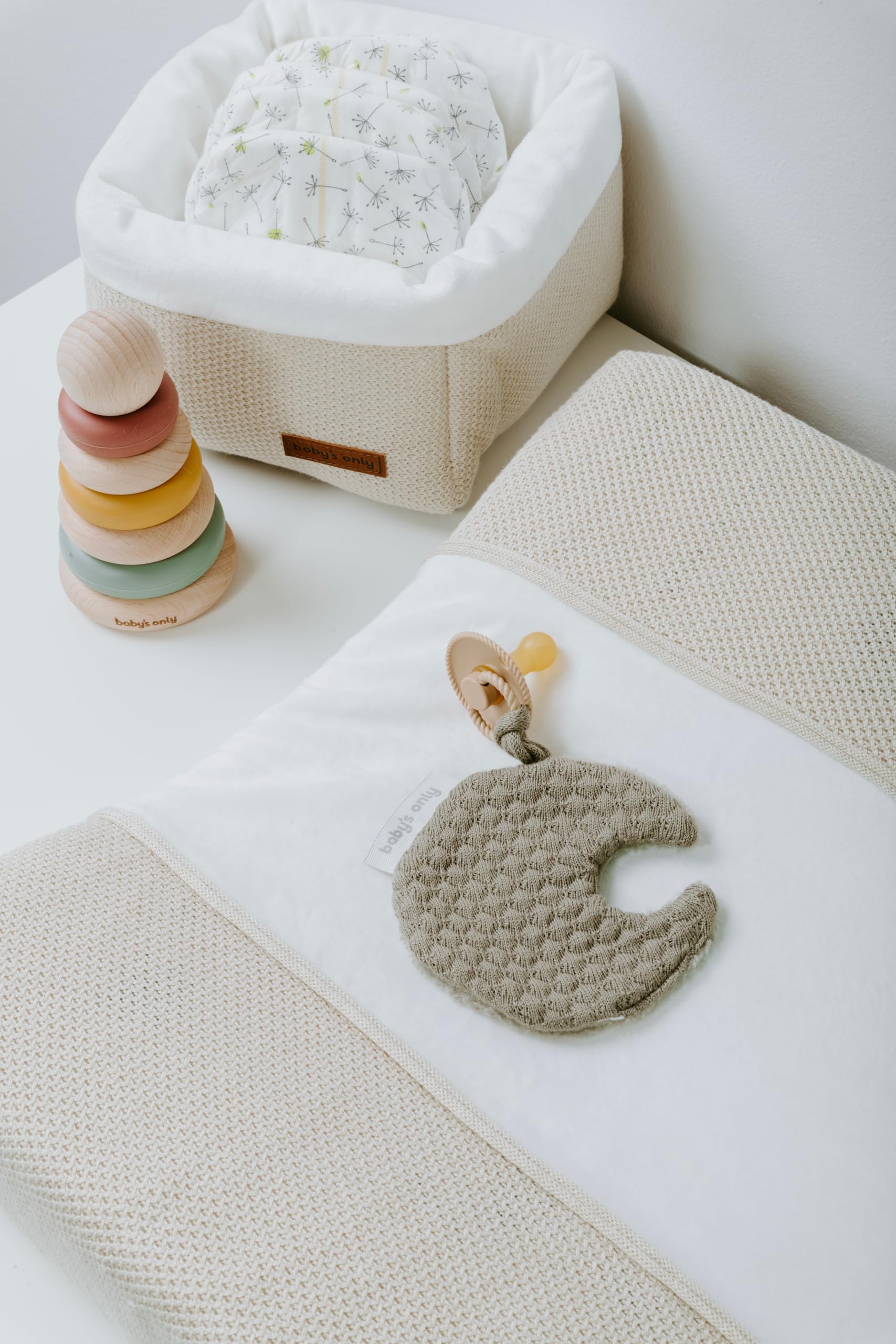 Baby's Only - Housse matelas à langer Classic - Blanc Cassé - 45x70 cm
