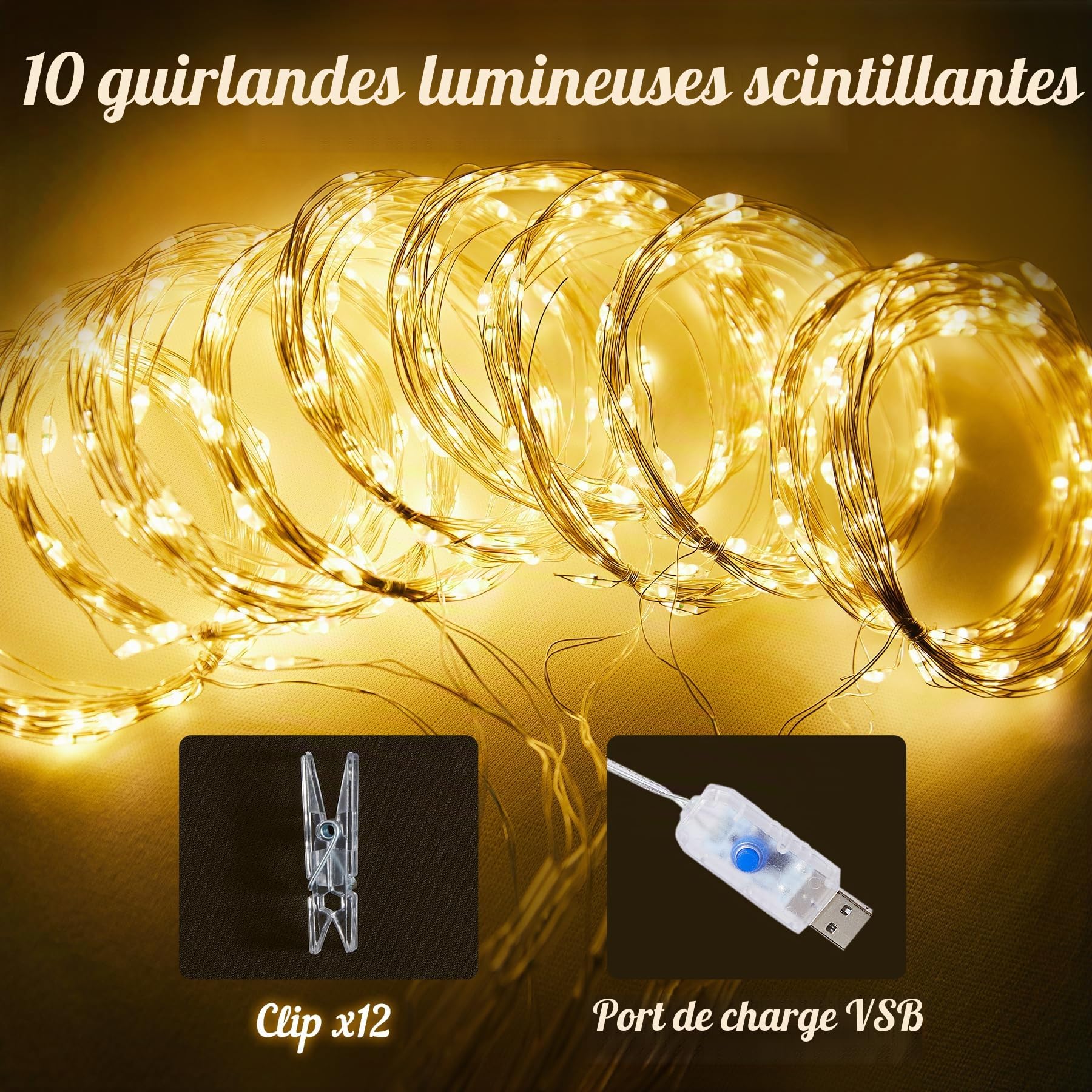 Rideau de fond en tulle blanc avec guirlande lumineuse, 3,05 x 3,05 m pour mariages, baby showers, fêtes d'anniversaire, toile de fond transparente infroissable, facile à installer, décorations