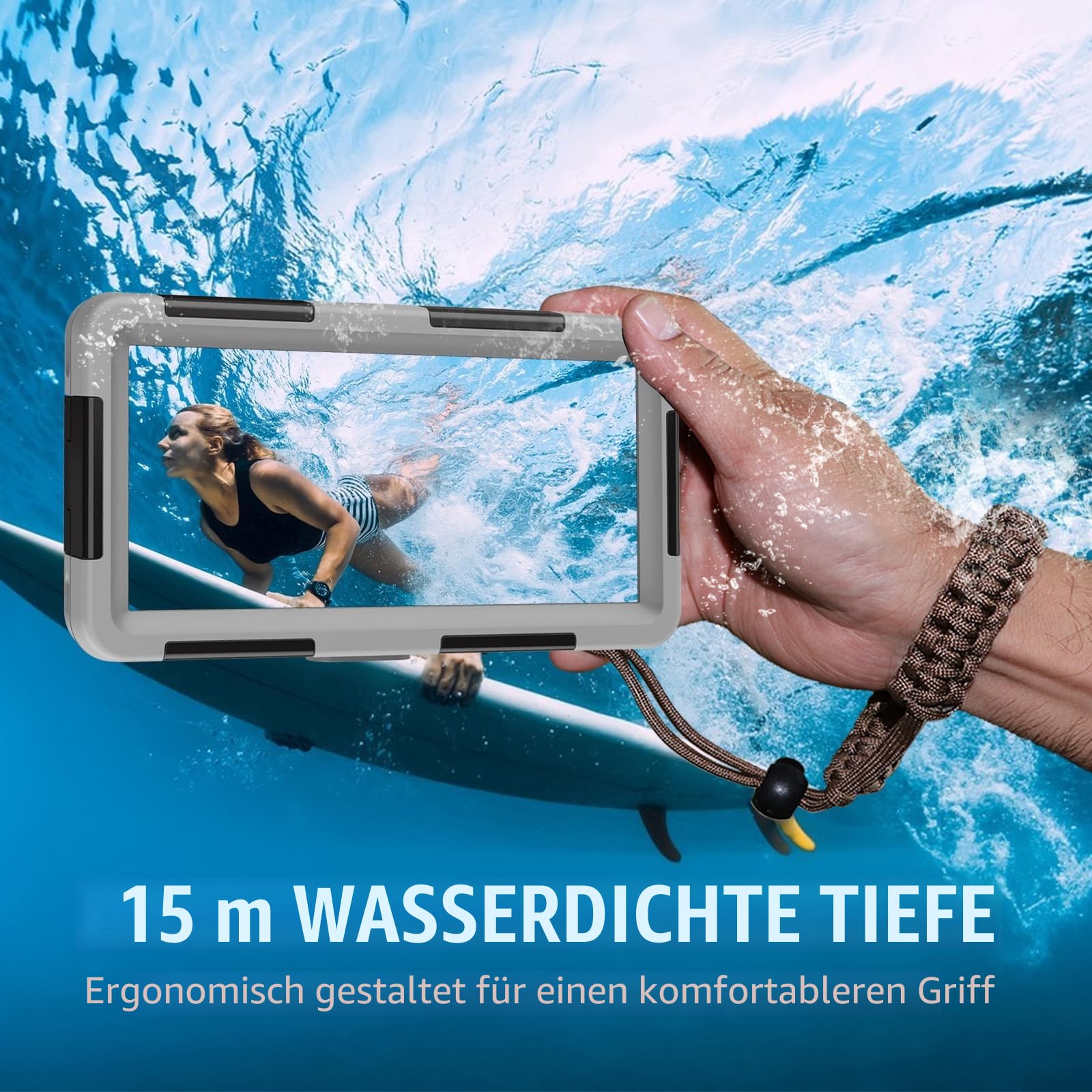 ShellBox wasserdichte Handyhülle Unterwasser für iPhone 17e 17 16 15 Pro Max Samsung S26 S25