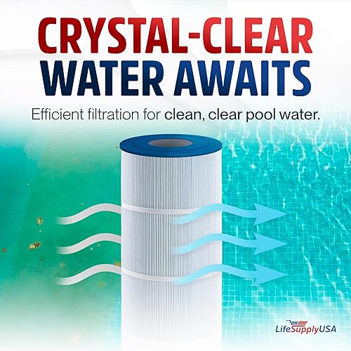 Miniatura 4 de LifeSupplyUSA Filtro de repuesto para piscina Pleatco Pentair CCP320, PCC80-PAK4, Unicel C-7470, R173573, Filbur FC-1976, 178580, 817-0081,