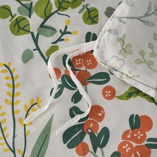 Miniatura 8 de BUPIRD Funda de edredón floral tamaño individual, 100% algodón suave, juego de ropa de cama de 3 piezas para niñas, estilo de jardín fresco y