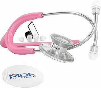 Mdf747Xp-01 Acoustica Lightweight Dual Head Stethoscope, Pink