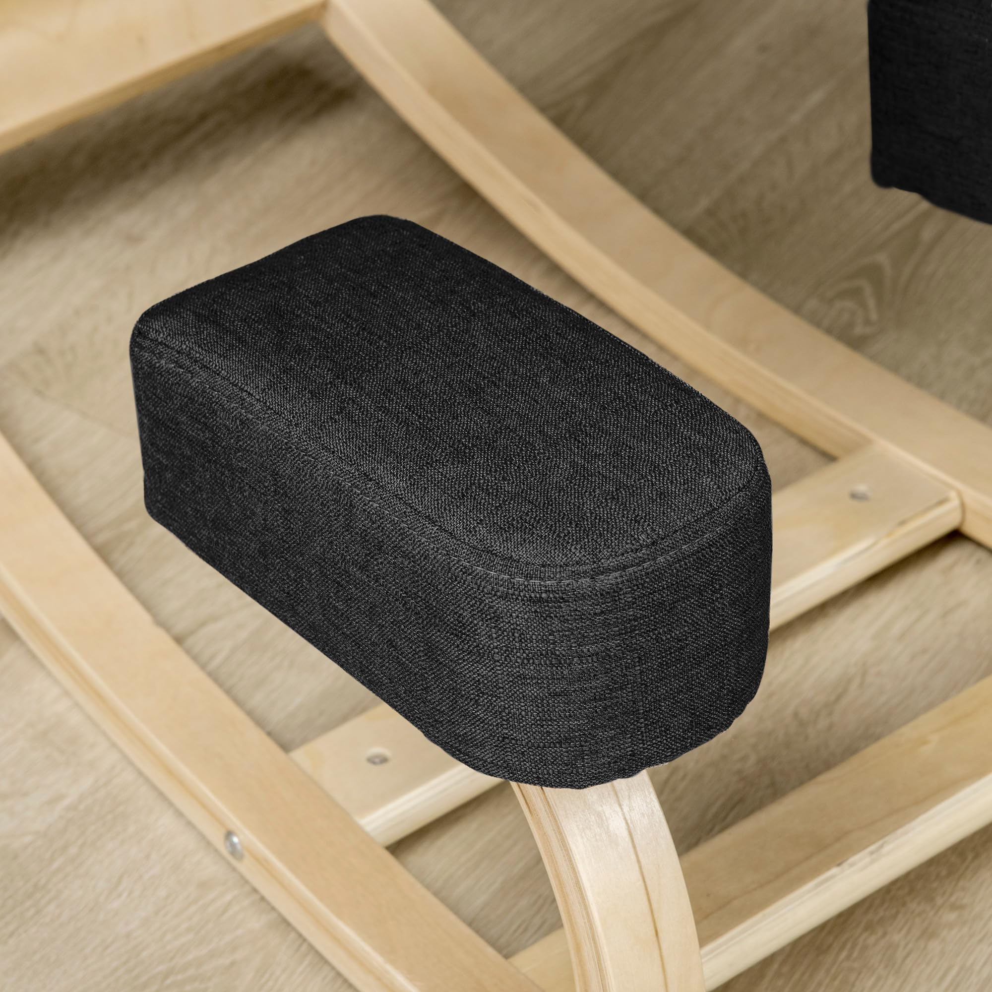Vinsetto Ergonomischer Kniestuhl, Kniehocker Gesundheitsstuhl für Zuhause, Büro, Meditation, zur Verbesserung der Rückenschmerzen Nackenschmerzen Lindern & Körperhaltung Schwarz